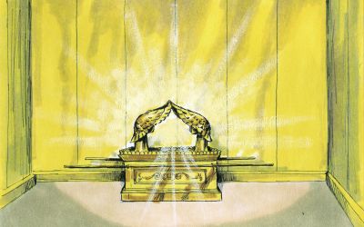 An artist's depiction of the Ark of the Covenant to illustrate the article 